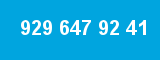 929 647 92 41 929 647 92 41